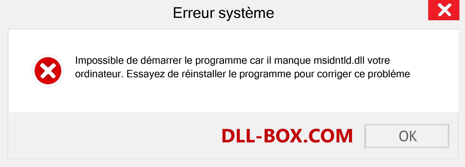 Le fichier msidntld.dll est manquant ?. Télécharger pour Windows 7, 8, 10 - Correction de l'erreur manquante msidntld dll sur Windows, photos, images